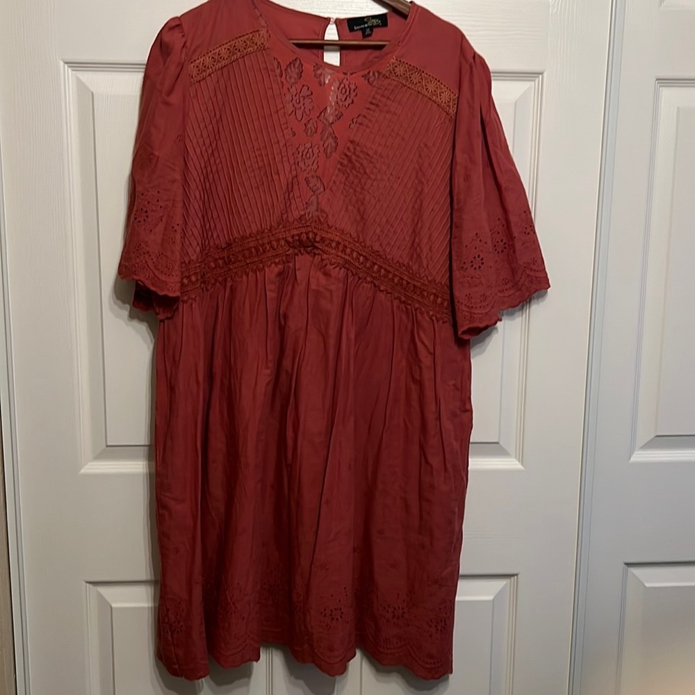 New without tags dress 1X women are not too cotton spring summer short sleeve